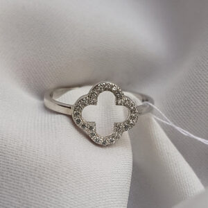 Срібне кільце з цирконієм 925 проби