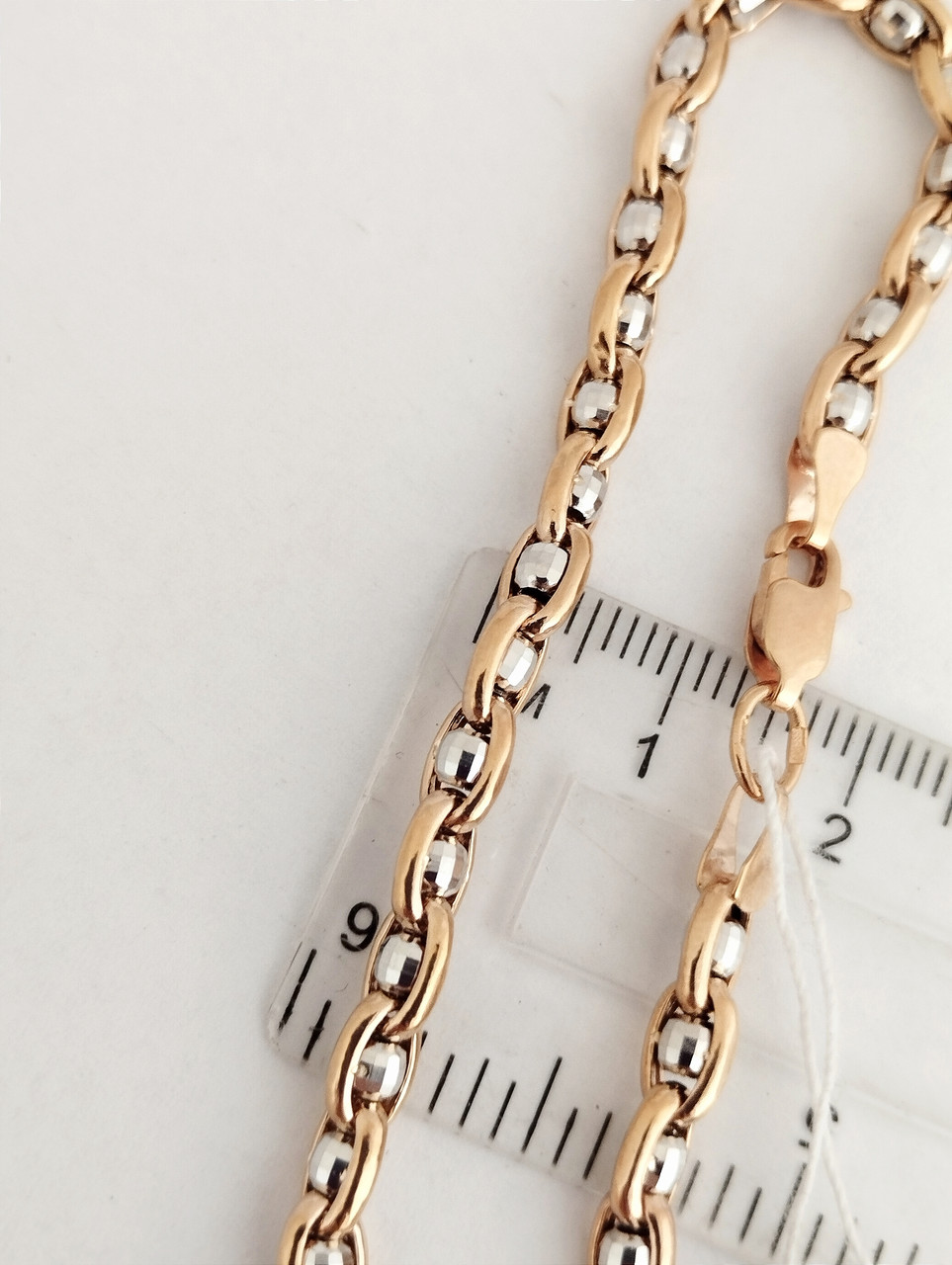 Золотий браслет якір із кулями Ukr-gold - Зображення 3