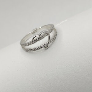 Срібне кільце з цирконієм Ukr-gold