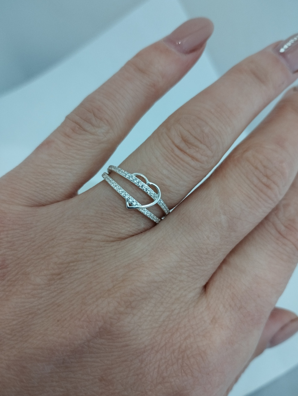 Срібне кільце з цирконієм Ukr-gold - Зображення 4