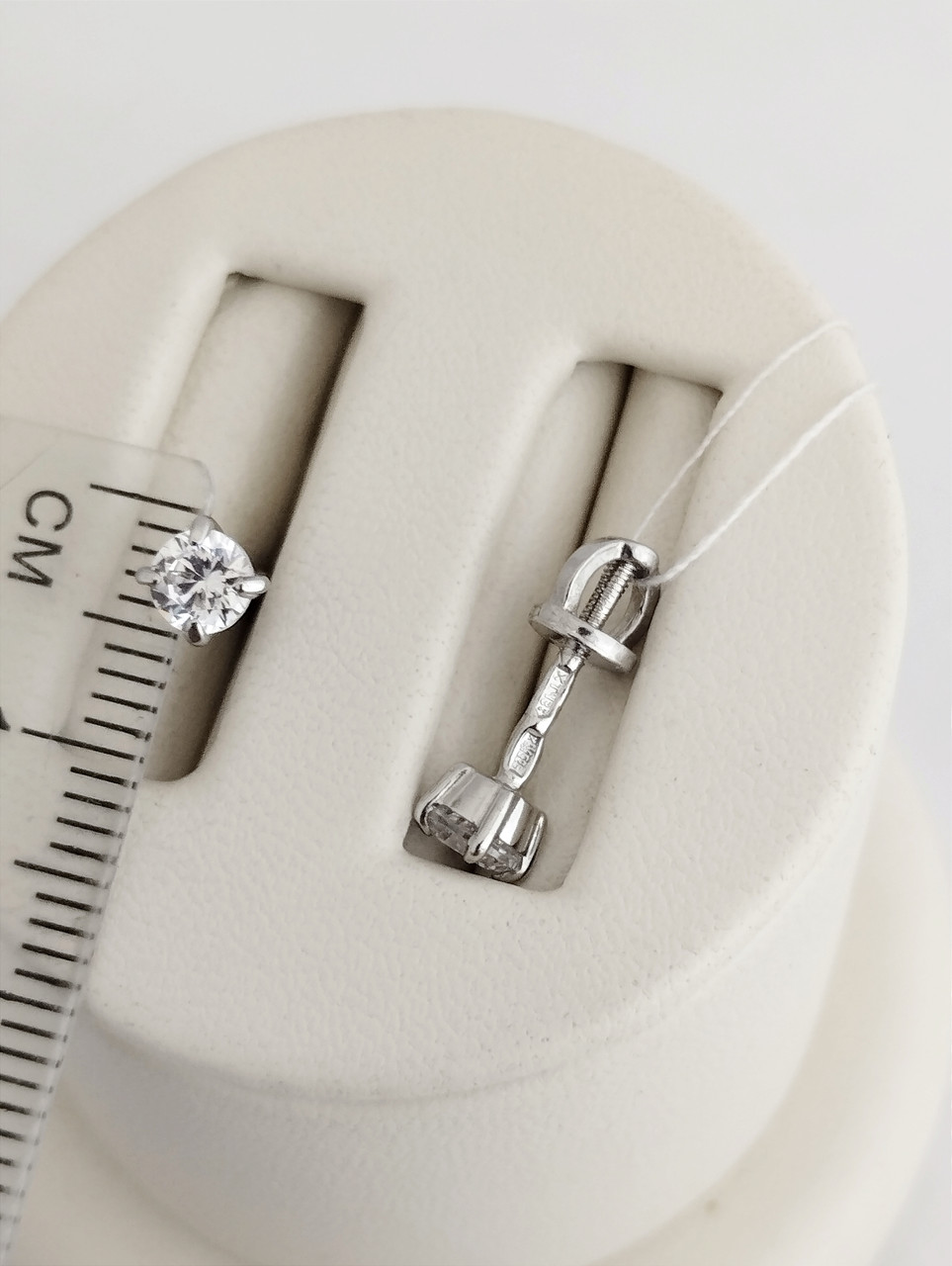 Срібні сережки з цирконієм Ukr-gold - Зображення 2