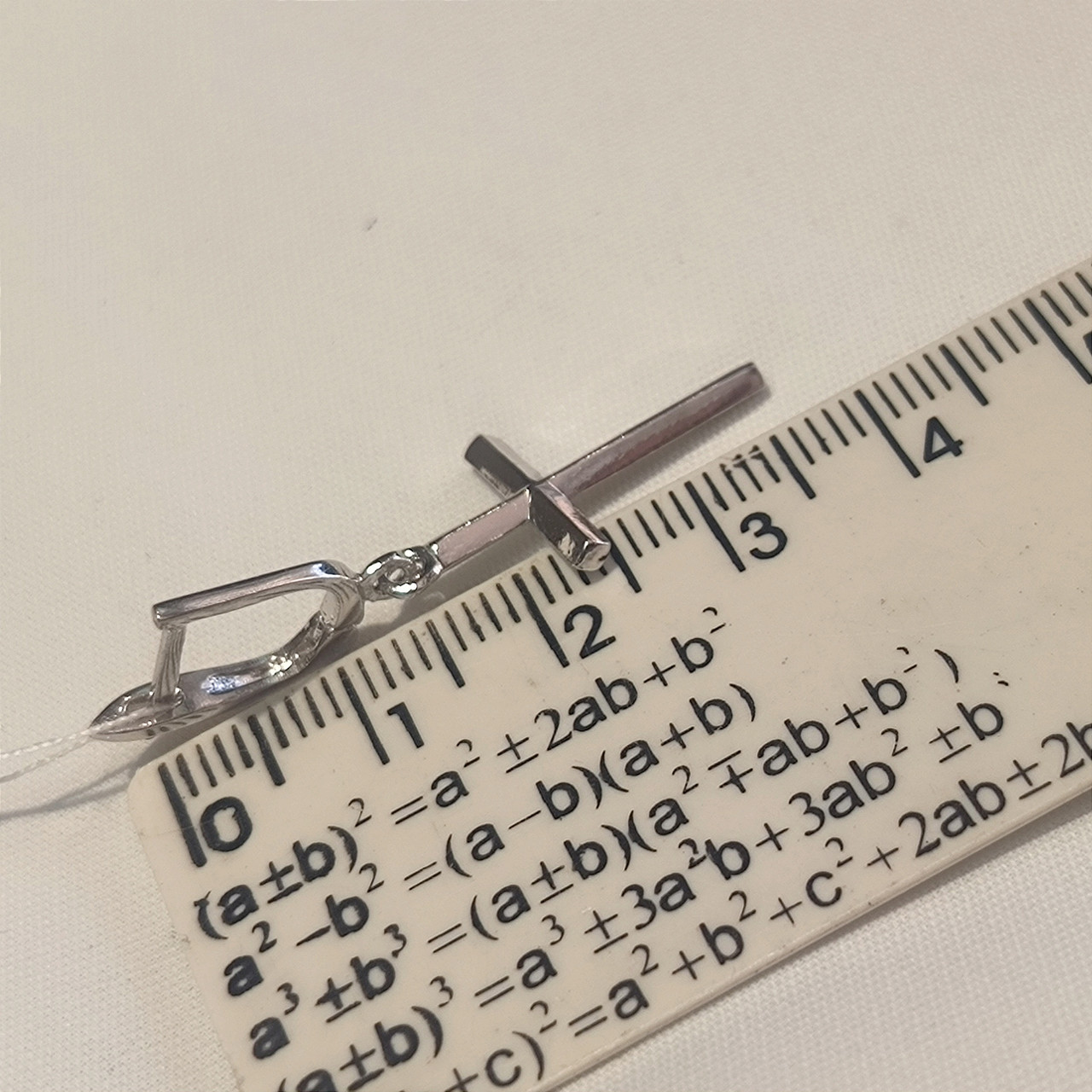 Срібні сережки хрестики 925 проби - Зображення 5