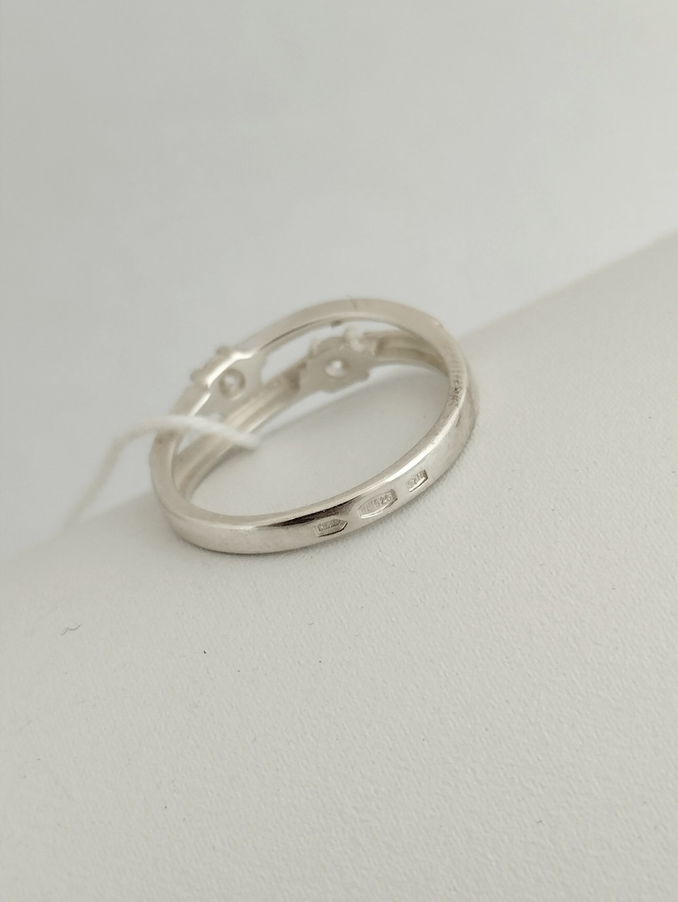 Срібне кільце із золотими пластинами Ukr-gold - Зображення 3