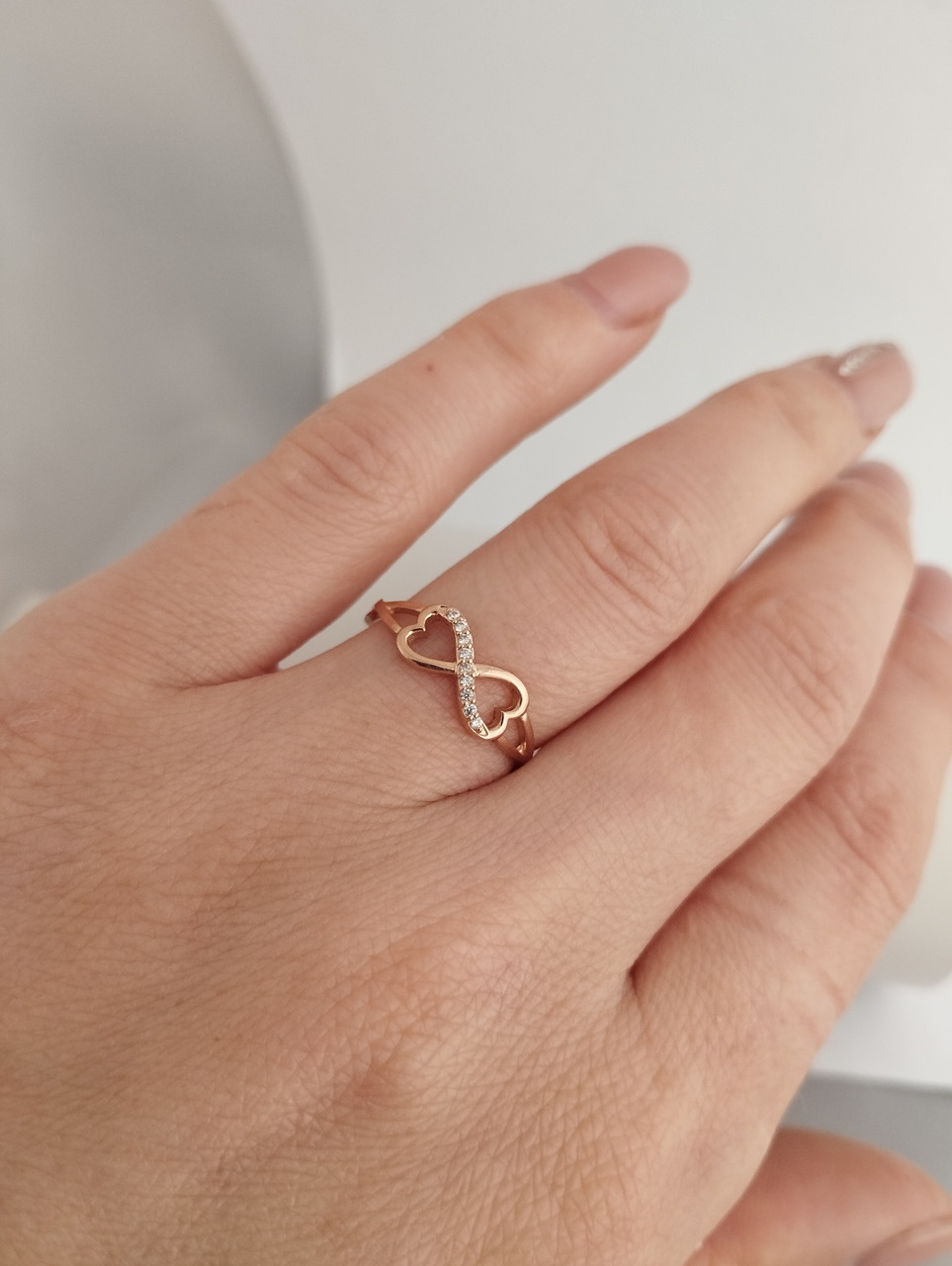 Золоте кільце нескінченність Ukr-gold - Зображення 3