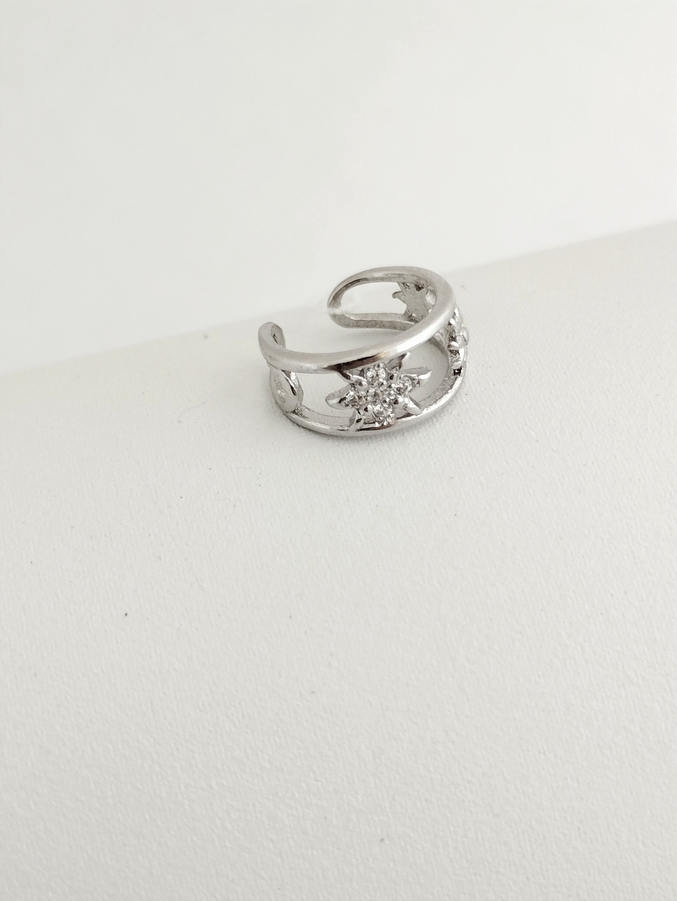 Срібна сережка кафа Ukr-gold