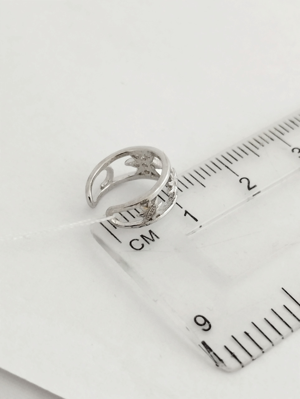 Срібна сережка кафа Ukr-gold - Зображення 3