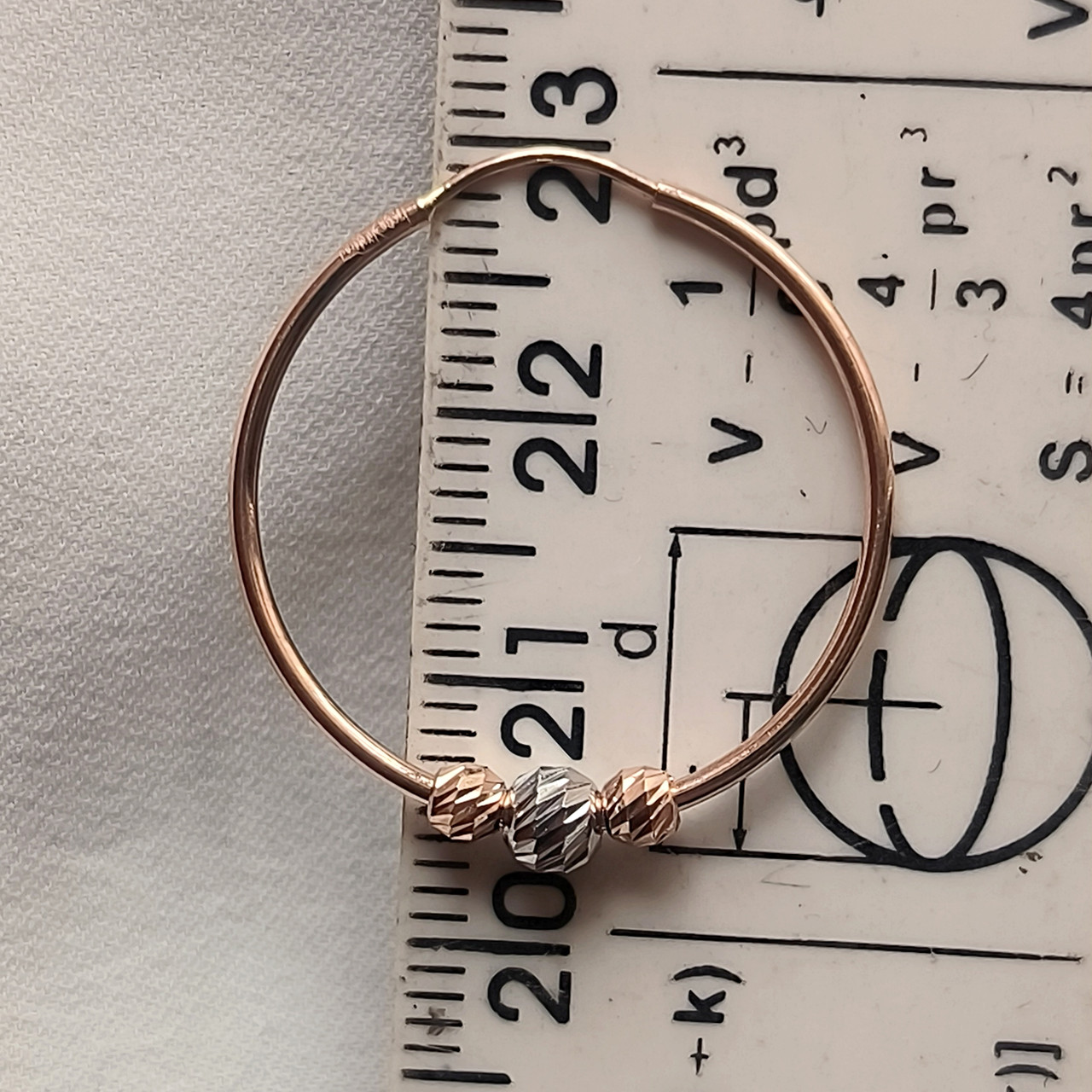 Золоті сережки кільця 585 проби - Зображення 5