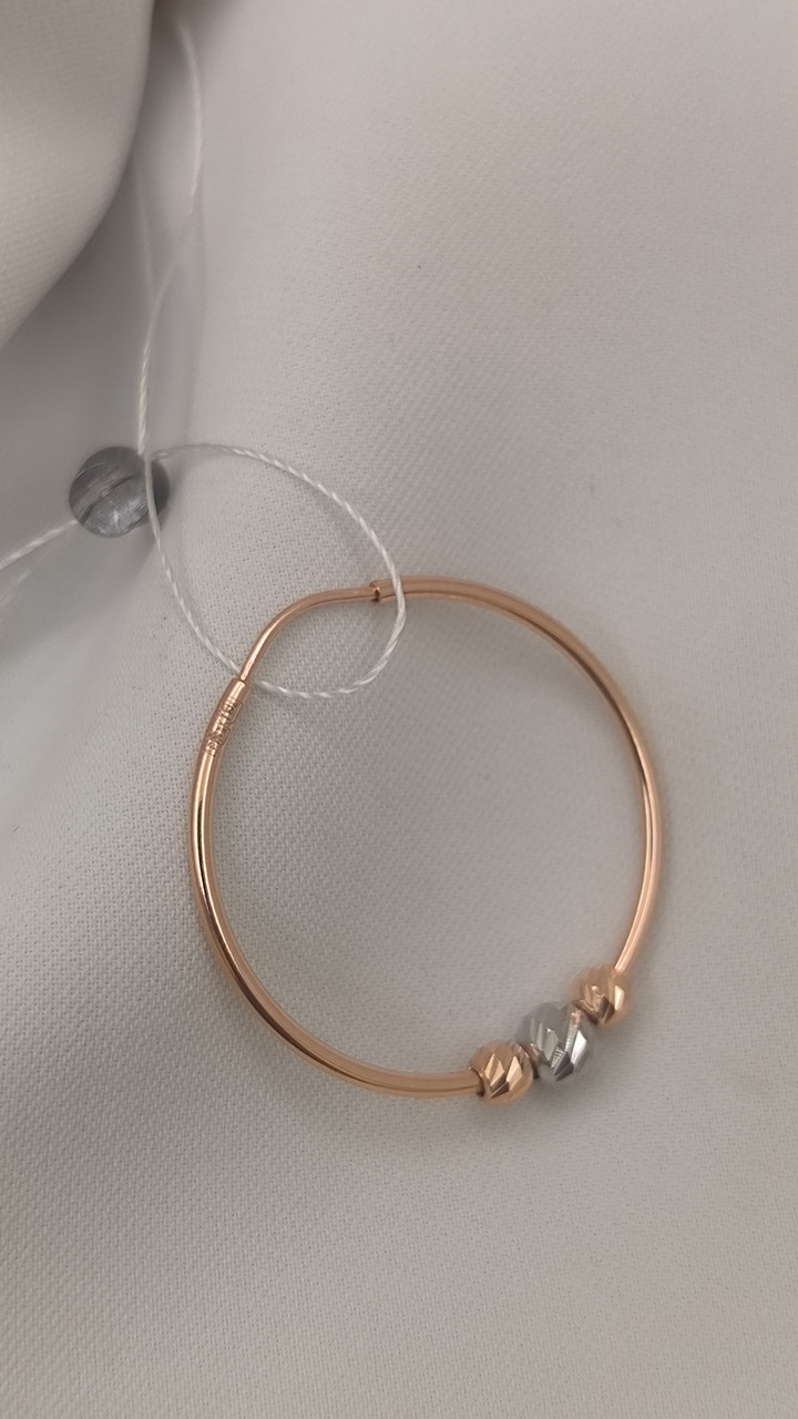 Золоті сережки кільця 585 проби - Зображення 4