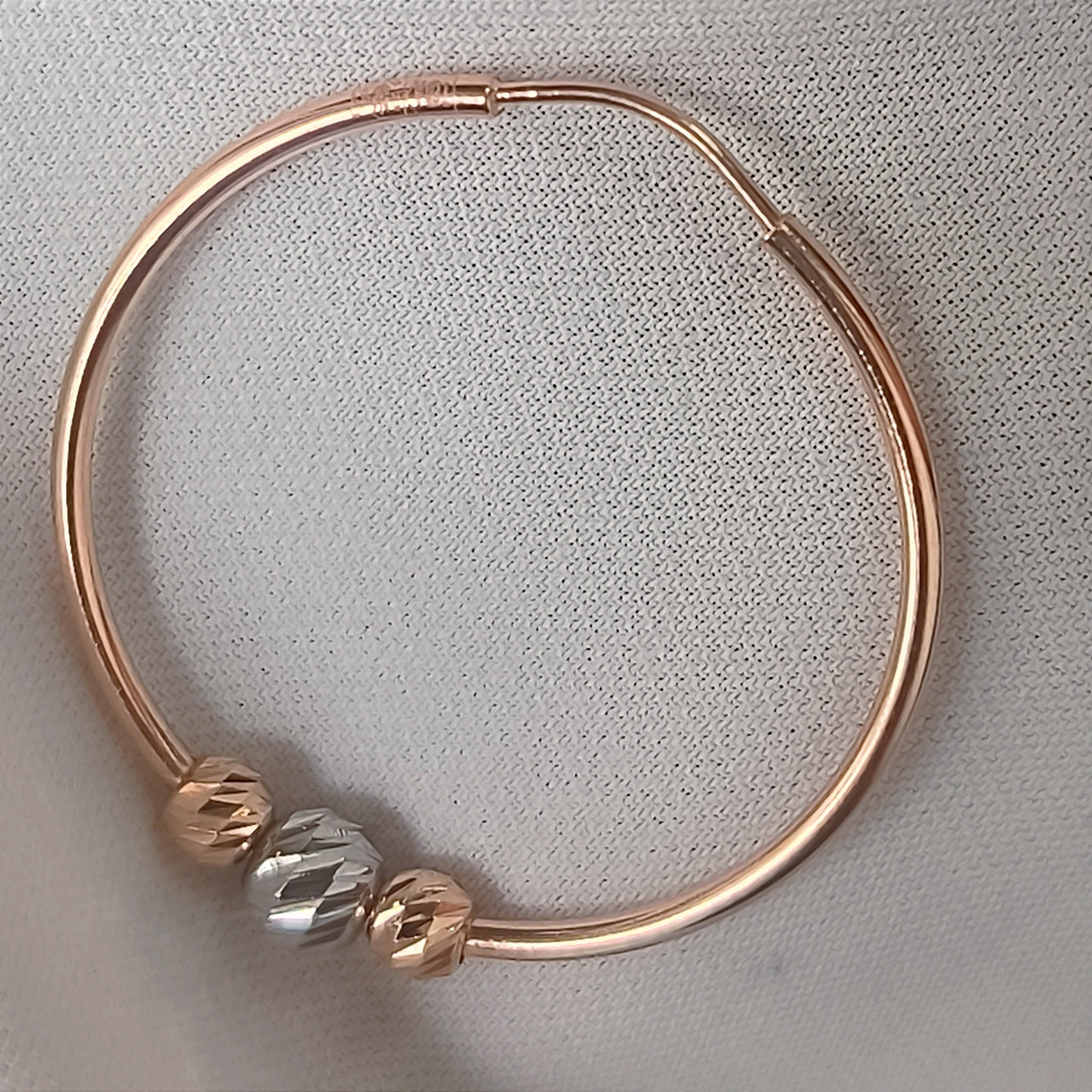 Золоті сережки кільця 585 проби - Зображення 2