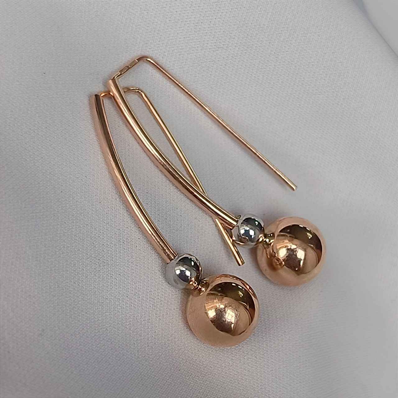 Золоті сережки 585 проби Ukr-gold.com - Зображення 7