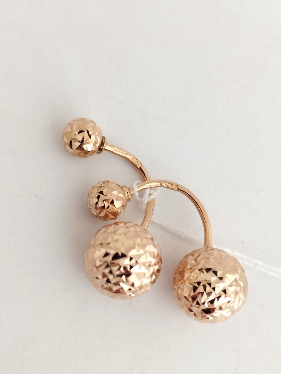 Золоті сережки матрьошки Ukr-gold - Зображення 4