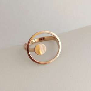 Золоте кільце без вставок Ukr-gold