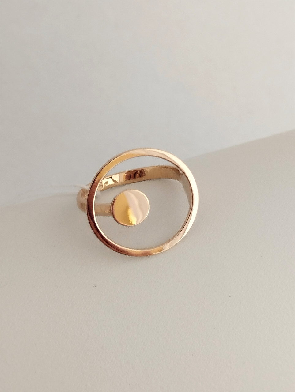 Золоте кільце без вставок Ukr-gold