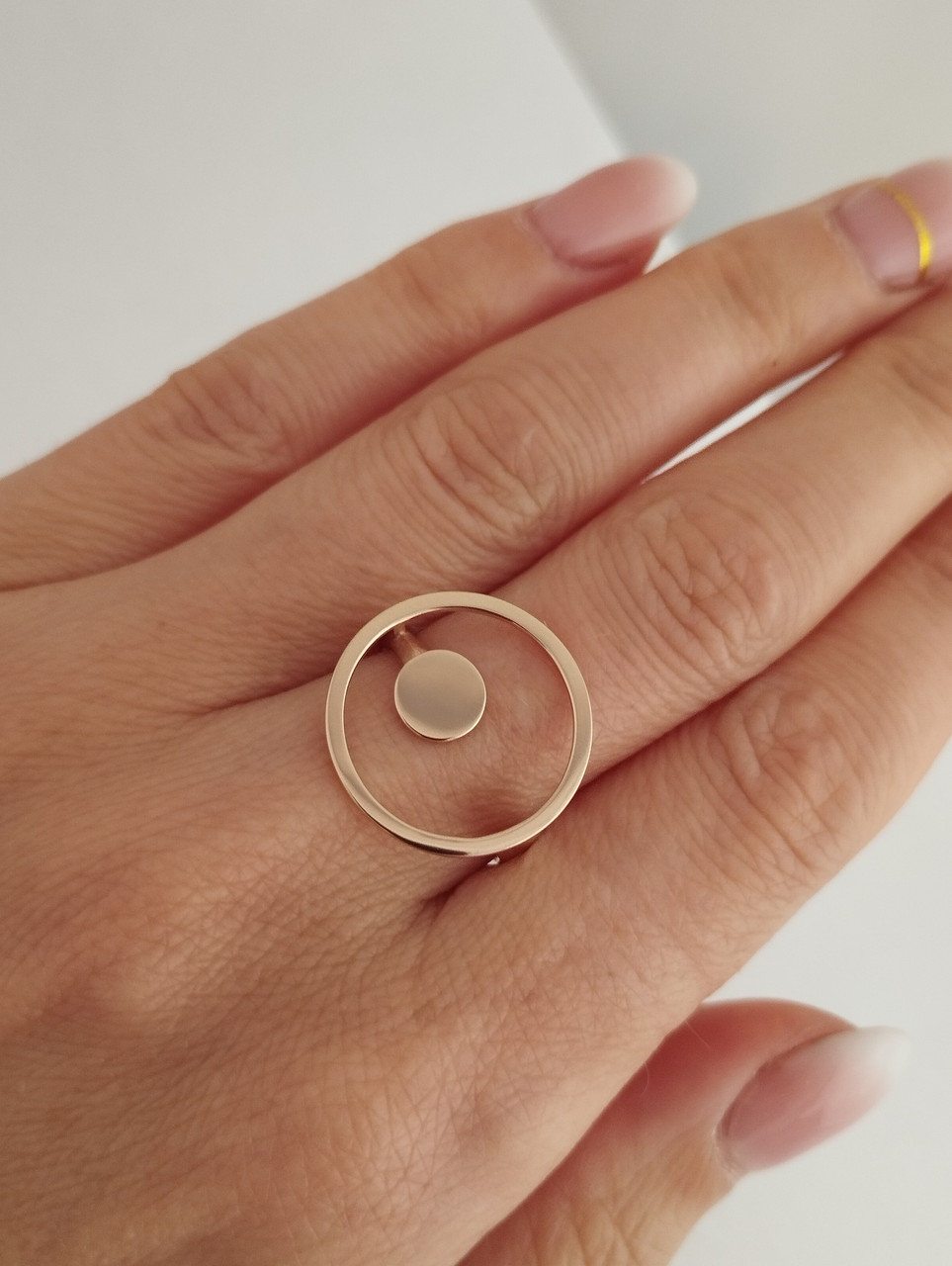 Золоте кільце без вставок Ukr-gold - Зображення 2