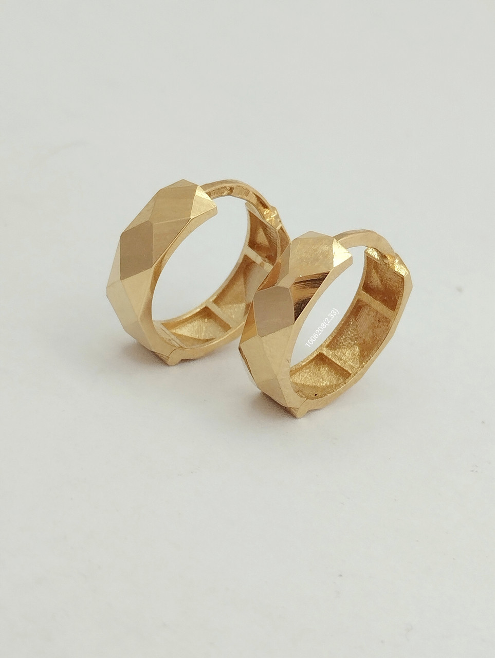 Золоті сережки кільцями Ukr-gold - Зображення 3