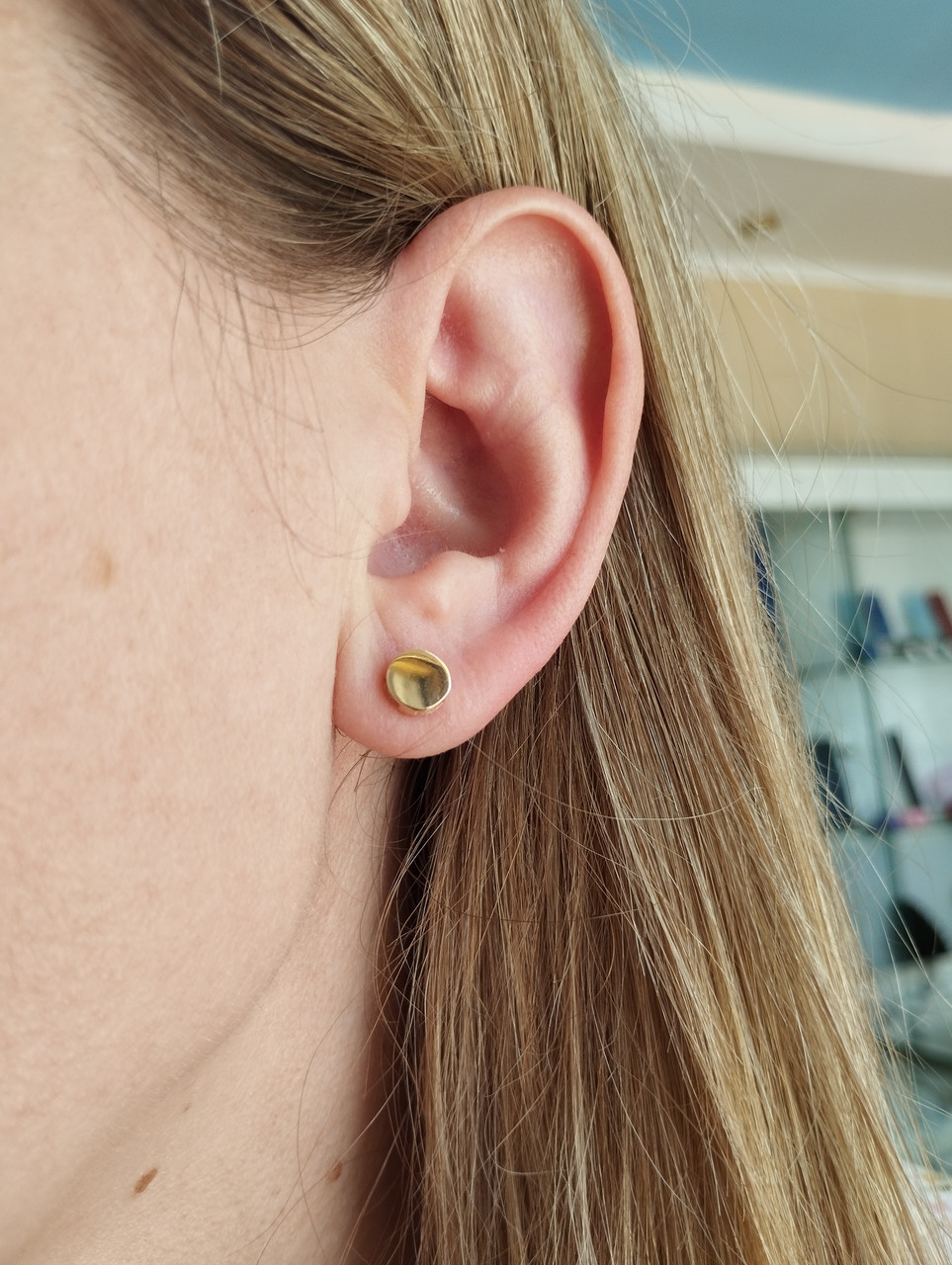 Золоті сережки пусети Ukr-gold - Зображення 3