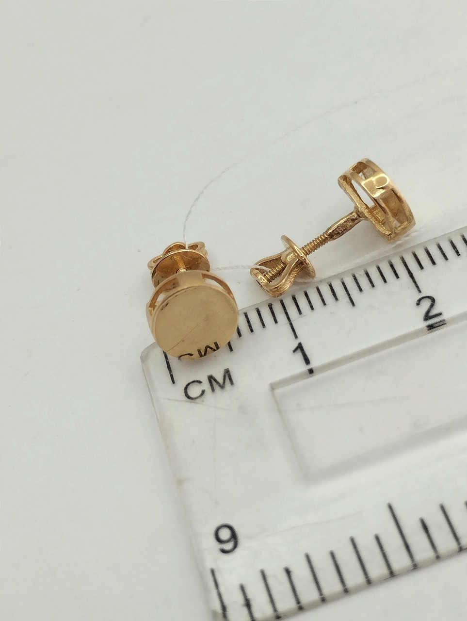 Золоті сережки пусети Ukr-gold - Зображення 2