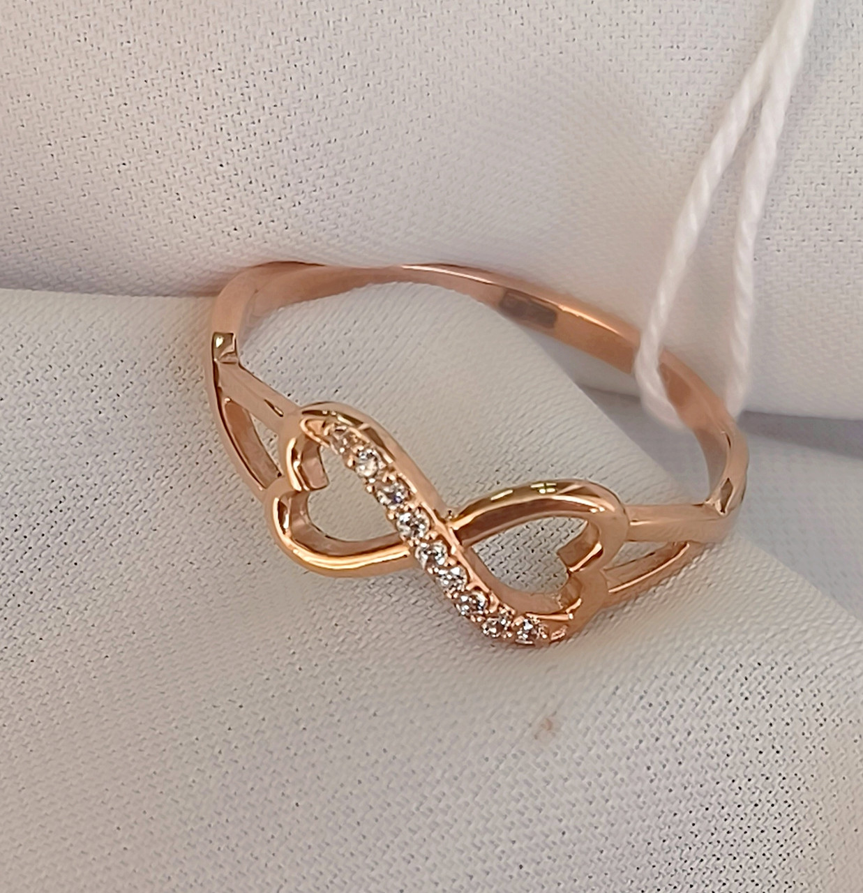 Золоте кільце нескінченність Ukr-gold