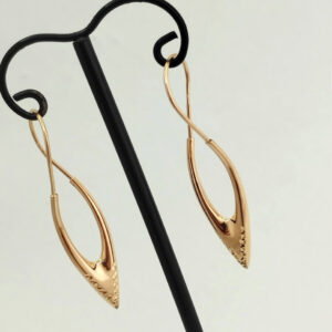 Золоті сережки без вставок