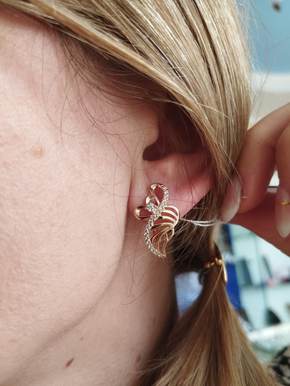 Золоті сережки Ukr-gold - Зображення 2