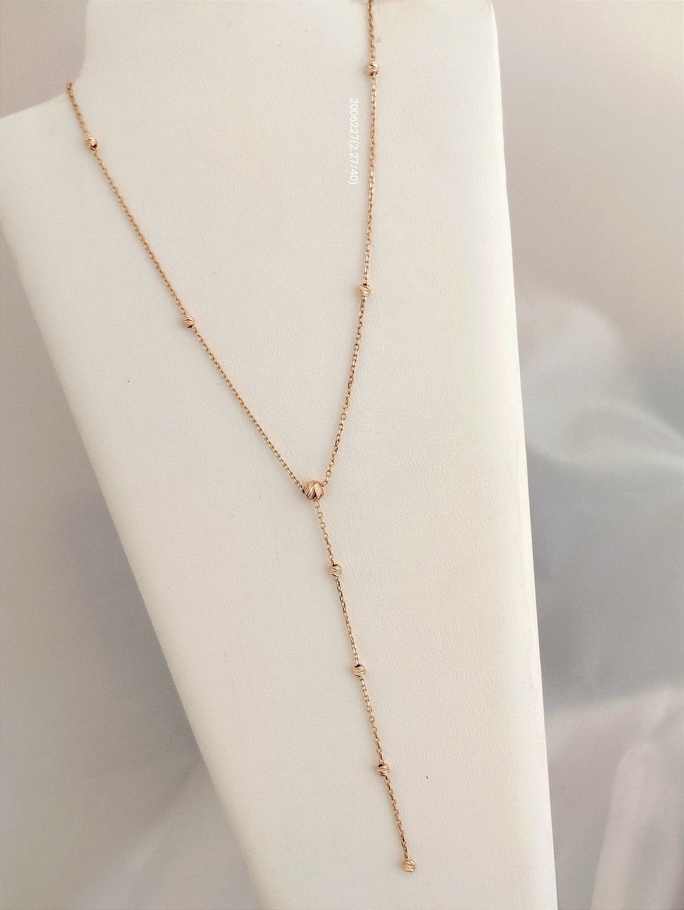 Золоте кольє з кульками Ukr-gold