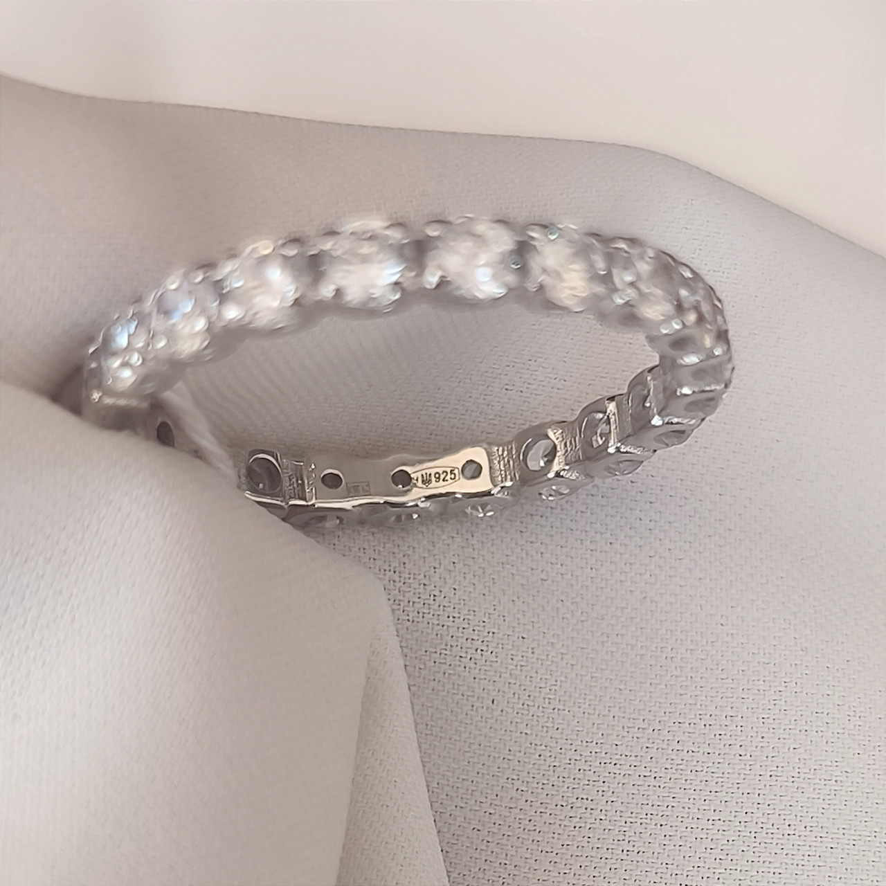 Срібне кільце доріжка 925 проби - Зображення 2