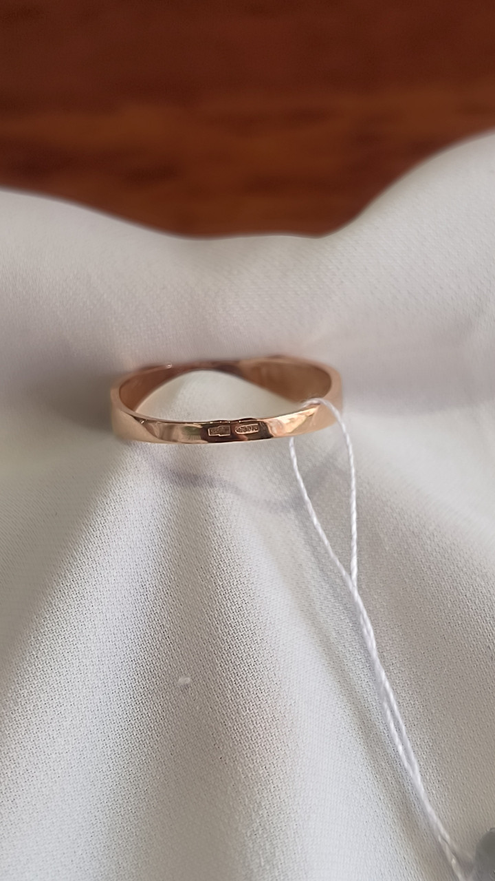 Золоте кільце з цирконієм 585 проби - Зображення 3