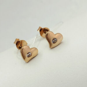 Золоті сережки серця Ukr-gold