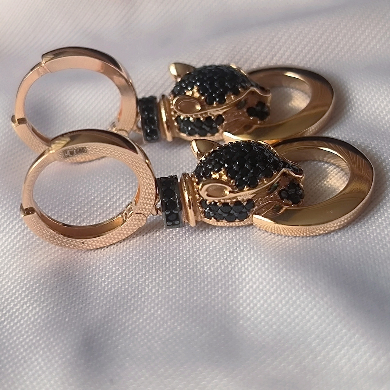 Золоті сережки Пантера Ukr-gold - Зображення 9