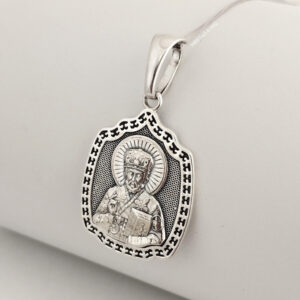 6028494688_serebryanaya-podveska-ikona.jpg Срібна підвіска ікони Миколая чудотворця Ukr-gold