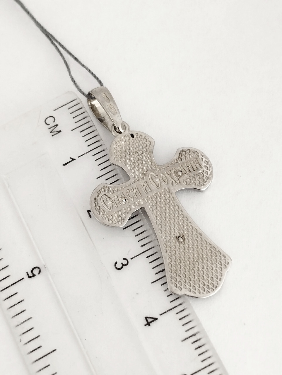 Срібний хрест з емаллю Ukr-gold - Зображення 2