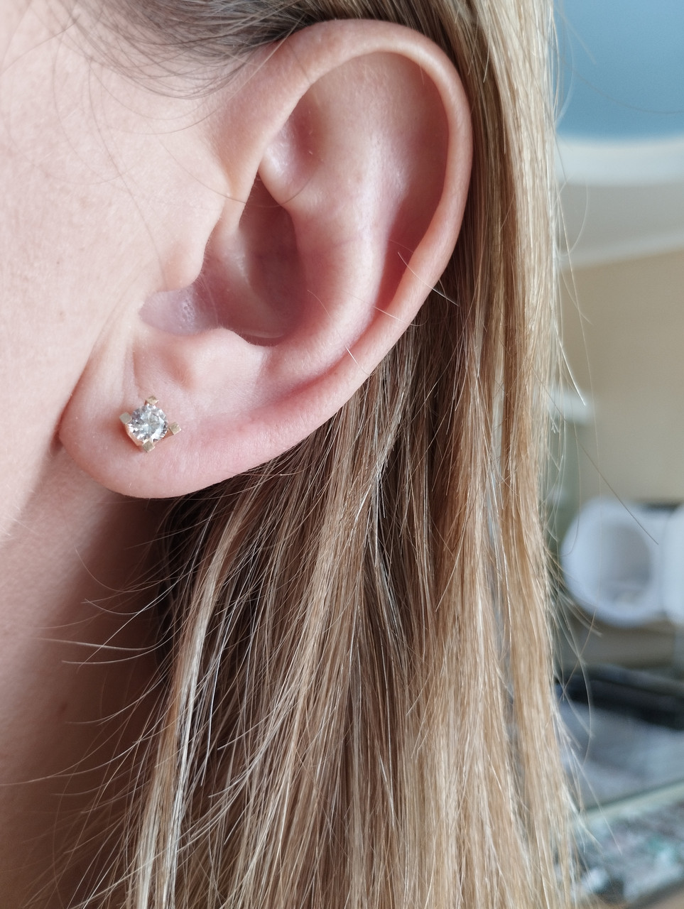 Золоті сережки пусети Ukr-gold - Зображення 3