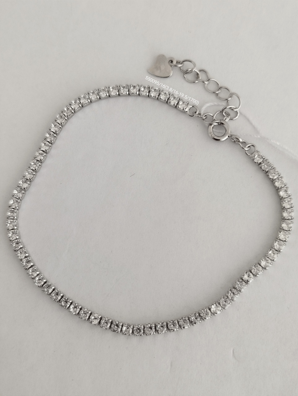 Срібний браслет з цирконієм Ukr-gold