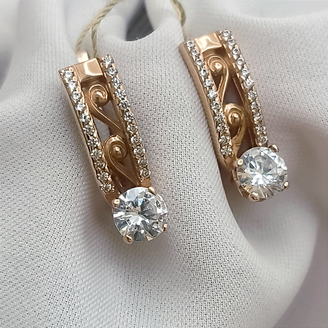 Золоті сережки 585 проби Ukr-gold.com - Зображення 6