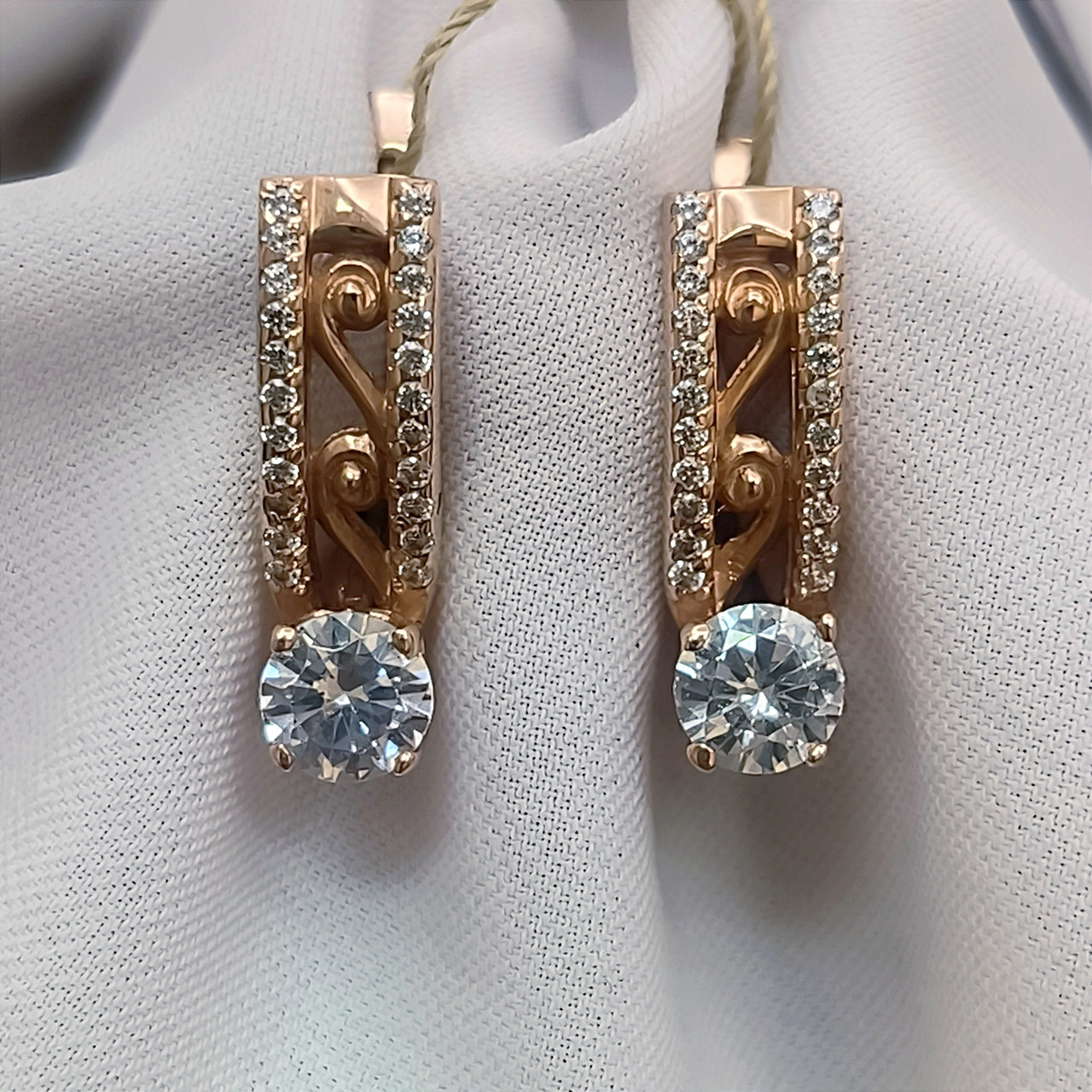 Золоті сережки 585 проби Ukr-gold.com