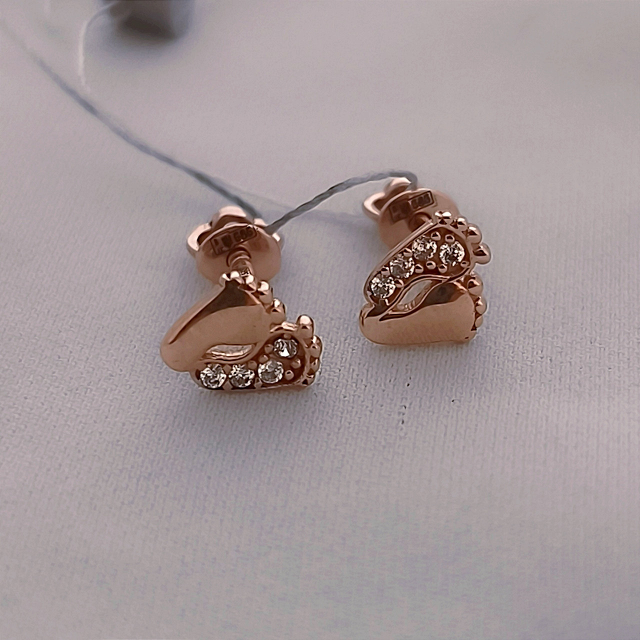 Золоті сережки гвоздики п'ятки Ukr-gold