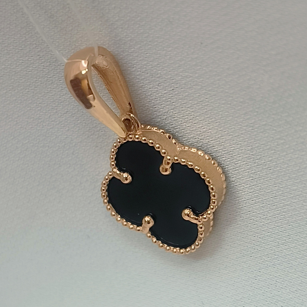 Золотий кулон 585 проби у формі конюшини - Зображення 4