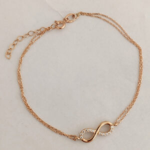 Золотий браслет нескінченність Ukr-gold