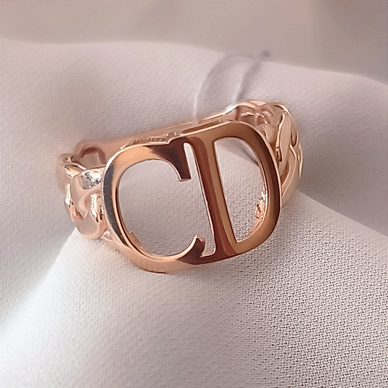 Золоте кільце без вставок, модне золоте кільце - Зображення 6