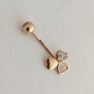 Золотий пірсинг пупка Ukr-gold