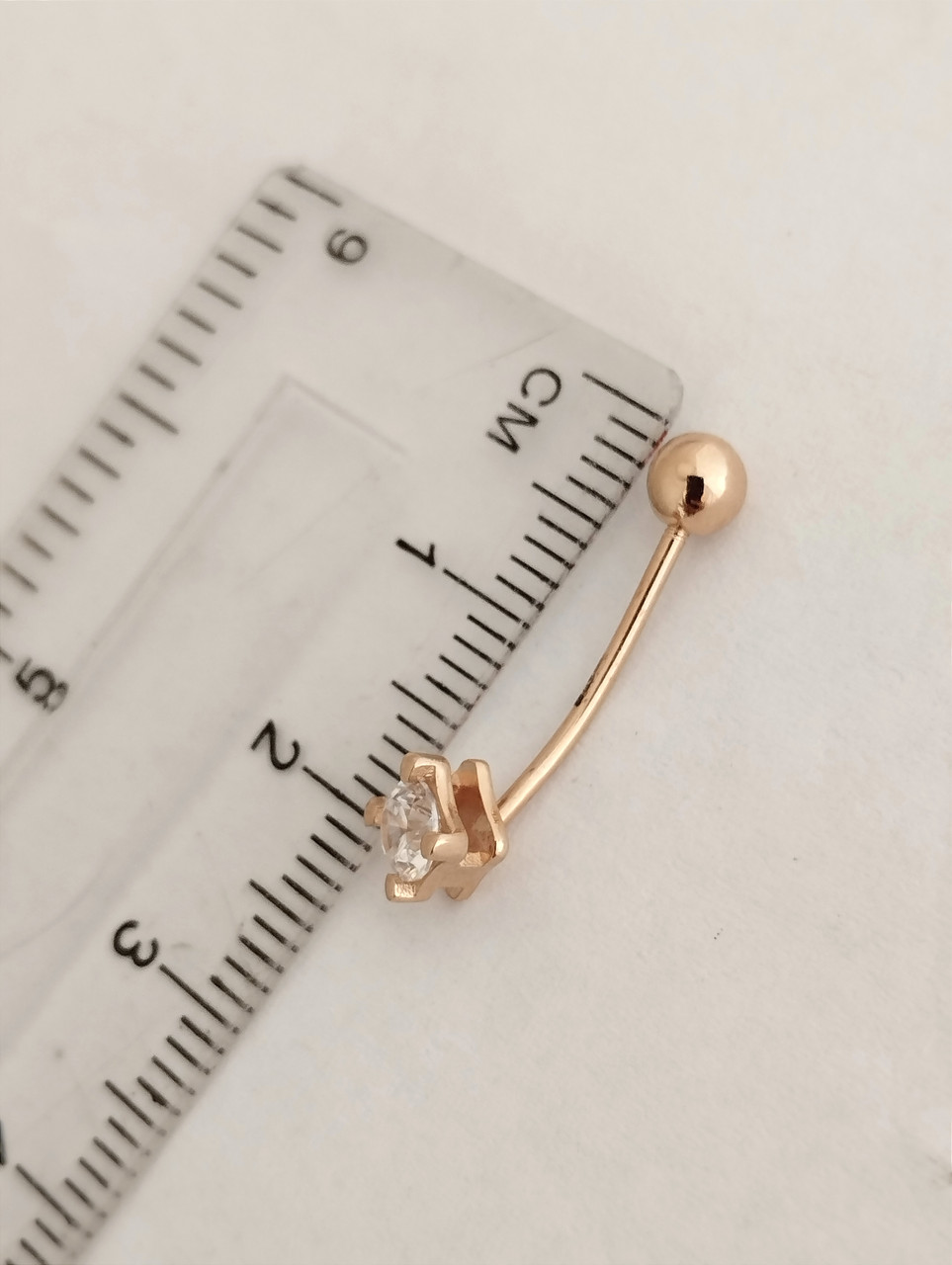 Золотий пірсинг пупка Ukr-gold - Зображення 2