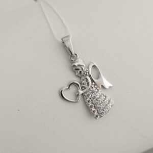 Срібний кулон ангел Ukr-gold