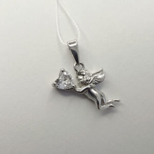 Срібний кулон ангел Ukr-gold