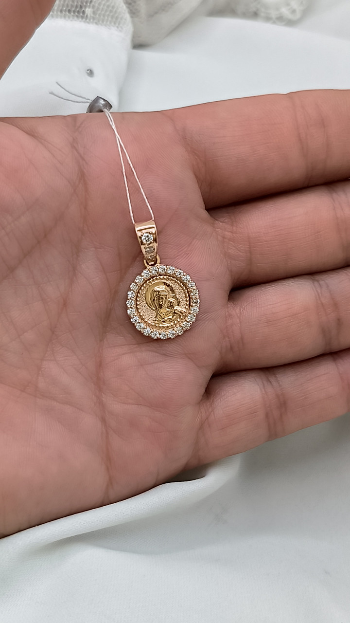 Золота іконка з камінням Ukr-gold - Зображення 4