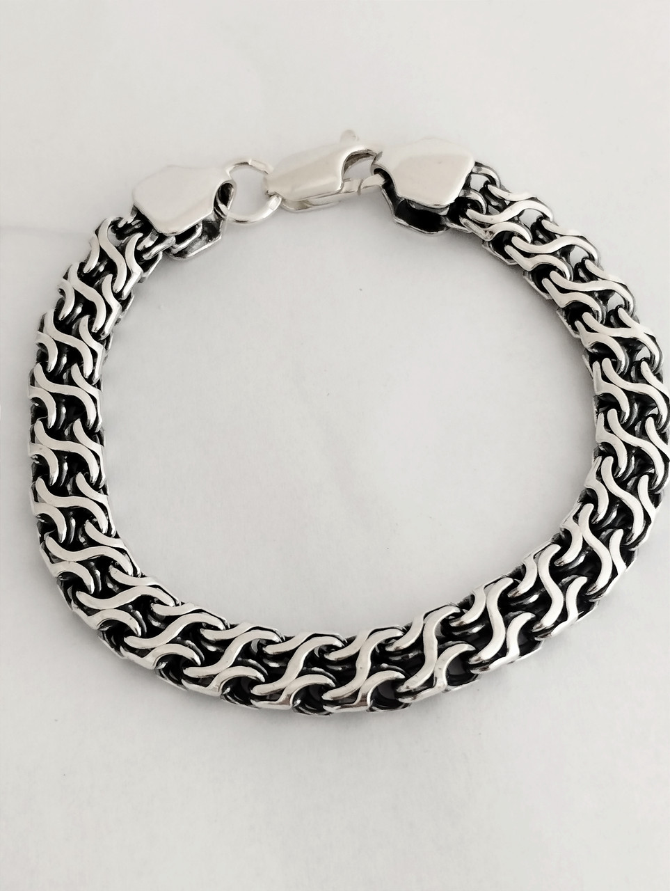 Срібний браслет широкий Ukr-gold