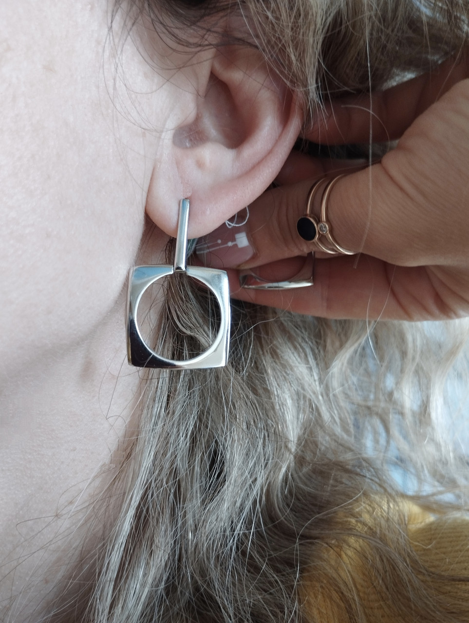 Срібні сережки Ukr-gold - Зображення 3