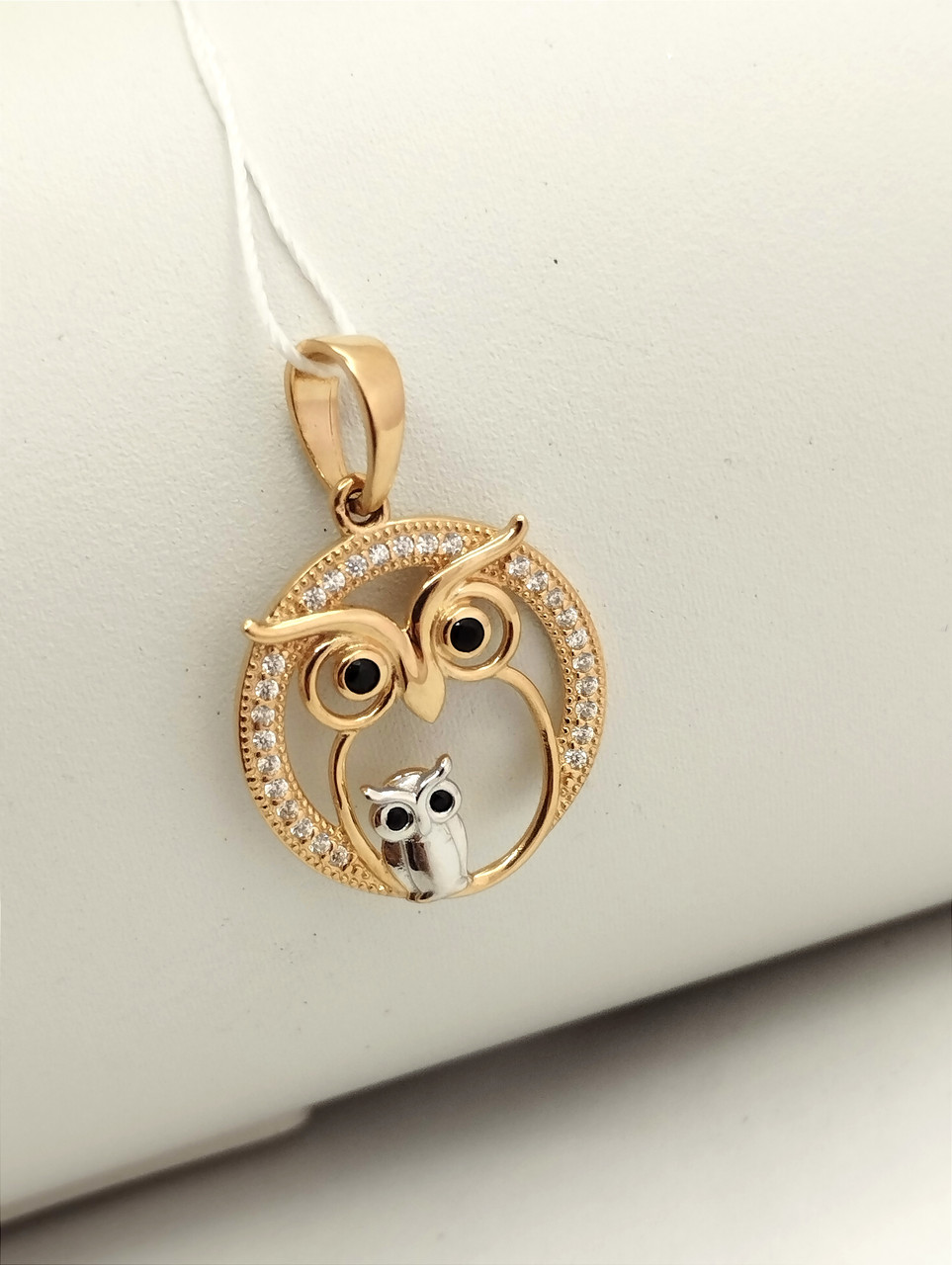 Золотий кулон сова, кулон сова - Зображення 2