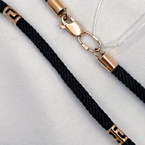 Ювелірний шнурок із золотом 585 проби Ukr-gold