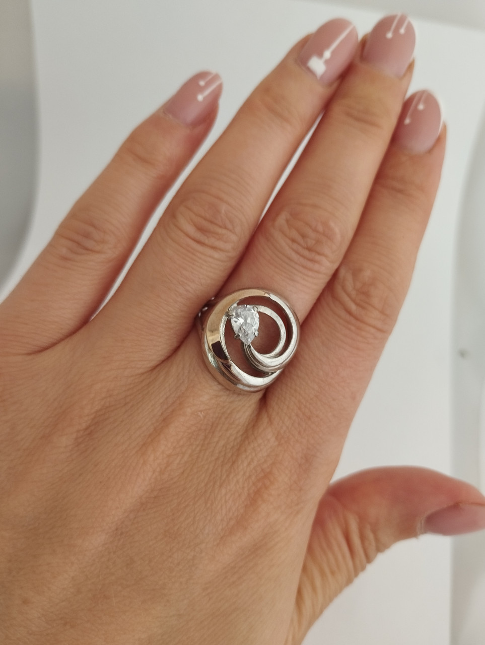 Срібне кільце 925 проби - Зображення 2