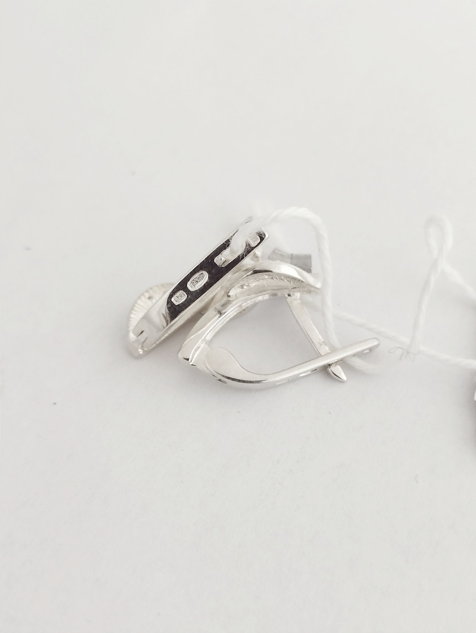 Срібні сережки із золотими пластинами Ukr-gold - Зображення 3